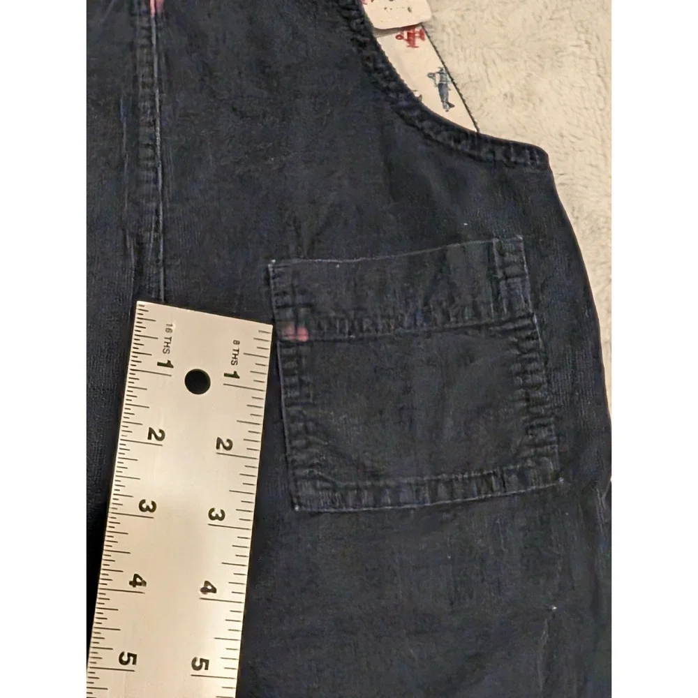 Vtg Baby GAP Y2K Soft Corduroy Navy Overalls & One Piece Airplane Shirt 12-18 mo